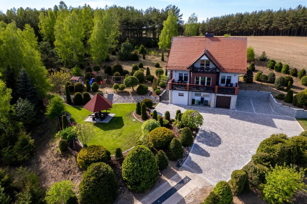 Dom Na Wzgorzu Z Widokiem Na Jezioro Z Balia I Sauna Lipnica  Exteriér fotografie