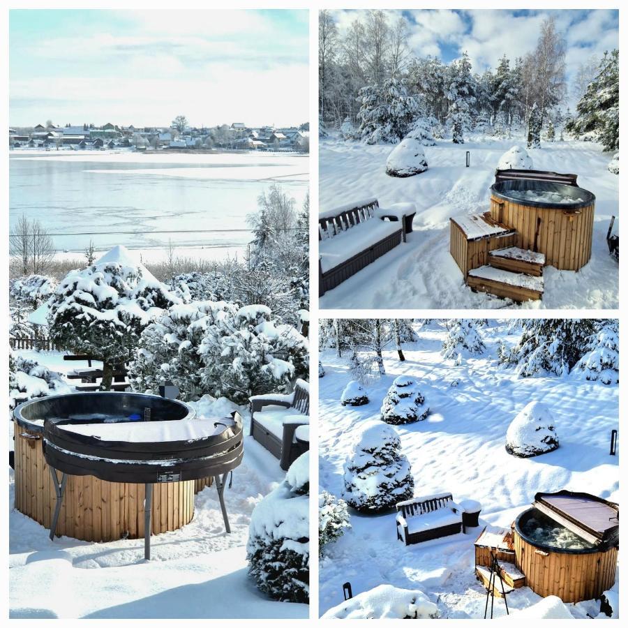 Dom Na Wzgorzu Z Widokiem Na Jezioro Z Balia I Sauna Lipnica  Exteriér fotografie